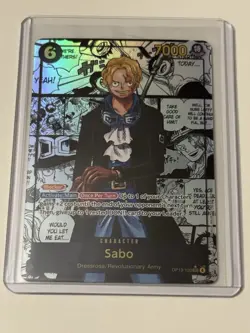 One Piece TCG Carrying on His Will - Sabo OP13-120 SEC Alt Art Parallel ENG - Image 1