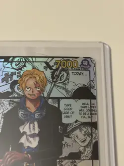 One Piece TCG Carrying on His Will - Sabo OP13-120 SEC Alt Art Parallel ENG - Image 2