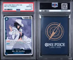 PSA 10 One Piece Ms All Sunday PRE Errata 1st Print Run Nico Robin Romance OP01 - Image 3