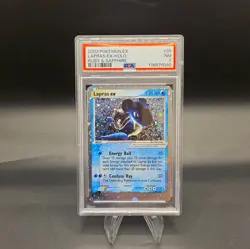 2003 LAPRAS EX HOLO EX RUBY & SAPPHIRE POKEMON PSA 7 NM #99/109 - Image 1