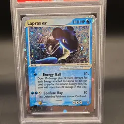 2003 LAPRAS EX HOLO EX RUBY & SAPPHIRE POKEMON PSA 7 NM #99/109 - Image 2