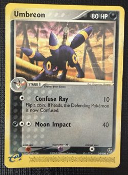 Umbreon #24/100 Pokemon TCG WOTC E-Series Sandstorm Non Holo Rare e-reader - Image 1