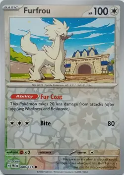 FURFROU - REVERSE HOLO - PRISMATIC EVOLUTIONS - POKEMON CARD - 088/131 - Image 1