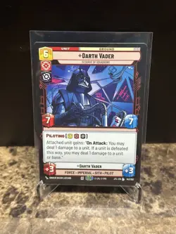 Darth Vader - Scourge Of Squadrons Star Wars Unlimited Regular Legendary Card - Image 1