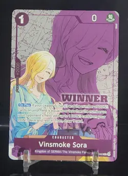 Vinsmoke Sora (Winner Pack 2026 Vol. 1) OP12-062 R Foil One Piece Promo Card NM - Image 1