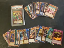 PSA Graded DARK MAGICIAN GIRL + 40 Waifu and Traptrix Cards - Image 1
