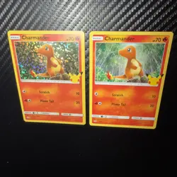Pokemon Charmander 009/025 McDonalds 25th Anniversary Promo HOLO & NONHOLO Card - Image 2
