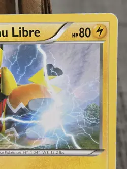 Pikachu Libre 14/30 Non-Holo XY Trainer Kit 2016 Pokemon Card Damaged - Image 3