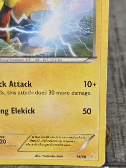 Pikachu Libre 14/30 Non-Holo XY Trainer Kit 2016 Pokemon Card Damaged - Image 4