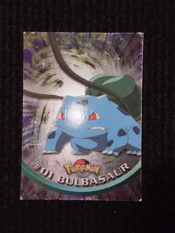 Topps Pokemon English TV Card Chrome Series 1 #01 Bulbasaur Holo Foil LP TCG - Image 2