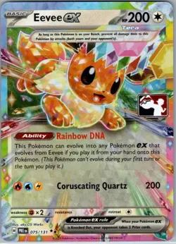 Eevee ex - 075/131 Double Rare Prize Pack Series Cards NM - Image 1