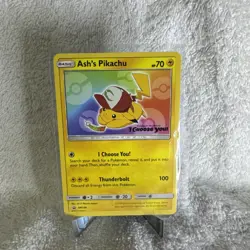 Ash's Pikachu - SM108 - Black Star Promo - I Choose You - Pokemon Card - MP - Image 1