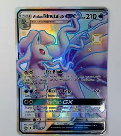 The Pokmon Company Alolan Ninetales GX SV53/SV94 Hidden Fates SV Shiny Holo - Image 1
