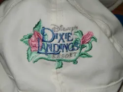 Vintage New Old Stock DISNEY'S DIXIE LANDING RESORT White HAT With Bow W/Tags - Image 2