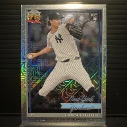 Topps Chrome 2026 Cam Schlittler RC #91C-94 New York Yankees Card Mojo Refractor - Image 1