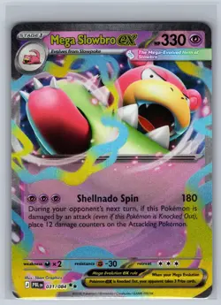 Mega Slowbro ex 031/084 Double Rare Pitch Black Pokemon Holo Near Mint - Image 1