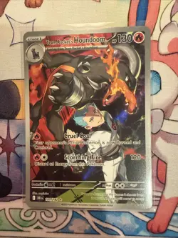 Pokemon TCG Team Rocket's Houndoom 191/182 Sv10: Destined Rivals Holo IR M/NM - Image 2