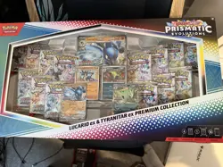 Pokemon TCG Prismatic Evolutions Lucario & Tyranitar ex Box Promo Boosters - Image 1