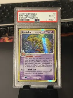 2006 Pokemon Ninetales 8/101 Dragon Frontiers Delta Species Holo PSA 6 - Image 1