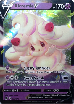 Alcremie V 22 - Ultra Rare - Champion's Path - Pokemon - Image 1