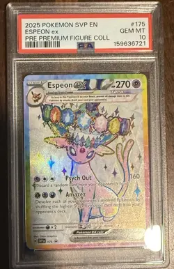 The Pokemon Company Espeon ex SVP175 Sv: Scarlet & Violet Promo Holo EN PSA 10 - Image 1