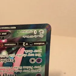 Pokemon Mew v TCG Full Art Holo Rare Card 250/264 Fusion Strike - Image 5