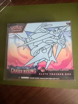 Chaos Rising Pokemon Center ETB Elite Trainer Box Sealed w/soft protector - Image 1