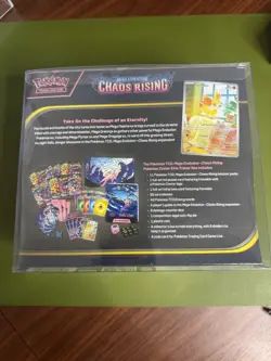 Chaos Rising Pokemon Center ETB Elite Trainer Box Sealed w/soft protector - Image 2