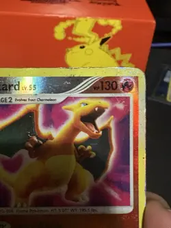 Pokemon Reverse Holo Charizard Lv.55 Holo Card 2007 Diamond & Pearl 3/132 DMG - Image 5