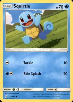 Squirtle 23/181 Common Team Up Pokemon Near Mint - Image 1
