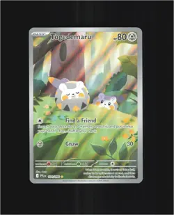 Togedemaru 104/094 Illustration Rare Phantasmal Flames Pokemon Holo Near Mint - Image 1