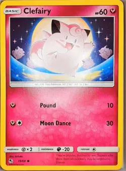 Clefairy 39/68 Common Hidden Fates Pokemon Near Mint - Image 2