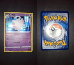 Clefable 075/192 Holo Rare Rebel Clash Pokemon Lightly Played - Image 1