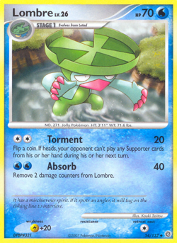 Lombre 54/132 Uncommon Secret Wonders Pokemon Lightly Played - Image 2