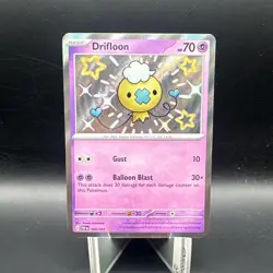 Drifloon 155/091 Shiny Rare Paldean Fates Pokemon Holo Near Mint - Image 1