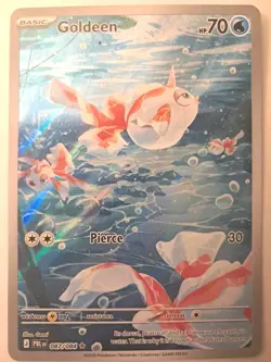 Pokemon TCG Goldeen 087/084 Me05: Pitch Black Illustration Rare Holo - Image 1