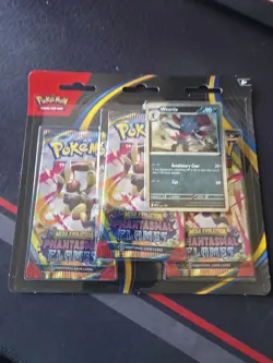 Pokemon TCG - Phantasmal Flames Triple Blister (Weavile) New/Sealed - Image 1