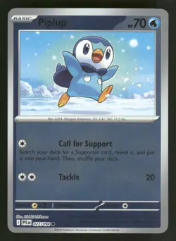 Piplup 027/094 C Phantasmal Flames Reverse Holo NM/M Pokemon - Image 1