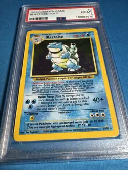 1999 BLASTOISE 💧 PSA 6 💧 Pokemon Base Set Unlimited Holo Rare WOTC 2/102 📈 - Image 3