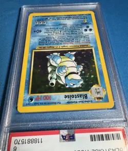 1999 BLASTOISE 💧 PSA 6 💧 Pokemon Base Set Unlimited Holo Rare WOTC 2/102 📈 - Image 4