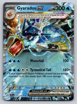 Gyarados ex 045/198 Double Rare Scarlet & Violet Pokemon Holo Near Mint - Image 1