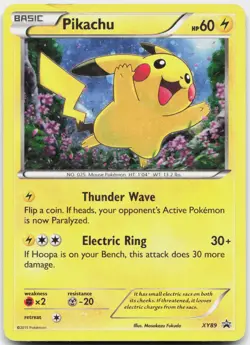 Pikachu (Collector Chest) XY89 Holo Promo XY Promo Pokemon Damaged - Image 1