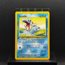 Totodile 81/111 Common Neo Genesis Pokemon 1st Edition Lightly Played - Image 1