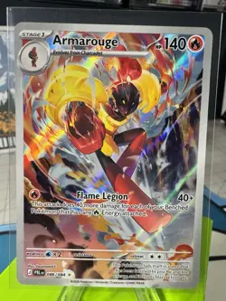 Armarouge 086/084 Illustration Rare Pitch Black Pokemon Holo Near Mint - Image 1