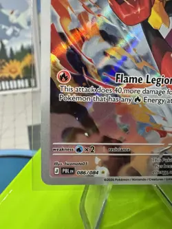 Armarouge 086/084 Illustration Rare Pitch Black Pokemon Holo Near Mint - Image 4