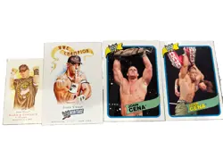 2007 Topps Heritage III WWE John Cena Bonus Cards, Base & Allen Gint Lot Of 4 - Image 1