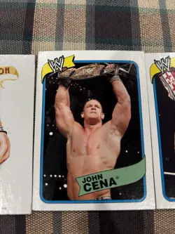 2007 Topps Heritage III WWE John Cena Bonus Cards, Base & Allen Gint Lot Of 4 - Image 4