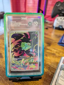 2025 Pokemon Mega Evolution Stamped 133/132 Bulbasuar IR TAG 10 with Guard - Image 2