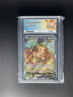Ace Perfect 10 Leafeon V 167/203 Evolving Skies Gem Mint Pokemon - Image 3