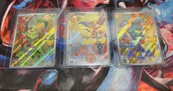 Pokemon First Partner Series 2 Johto Chikorita 046/Cyndaquil 047/Totodile 048 NM - Image 1